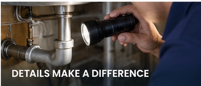 Plumbing inspection detail